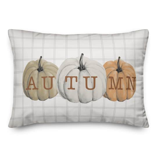 Autumn Pumpkins Indoor/Outdoor Pillow
